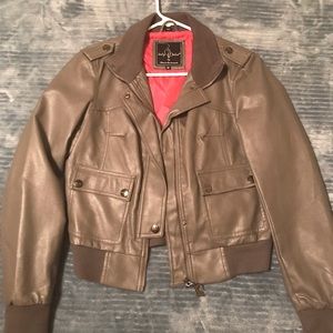 Grey & Pink Adorable Bomber Jacket